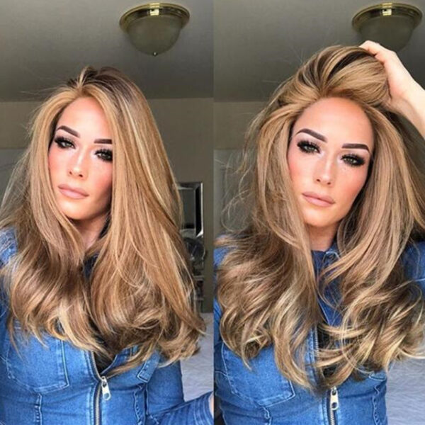 Brown Pear Flower Head Mid Length Curly Hair Fluffy Chemical Fiber Headgear - Image 2