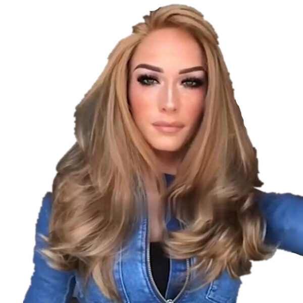 Brown Pear Flower Head Mid Length Curly Hair Fluffy Chemical Fiber Headgear - Image 4