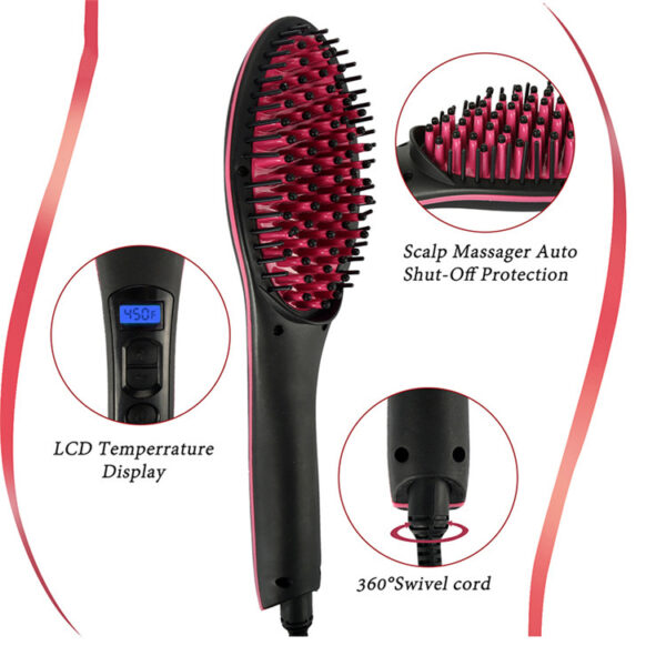 Imply Straight Electric Straight Hair Comb Magic Smooth Hair Comb Negative Ion Comb - Image 3