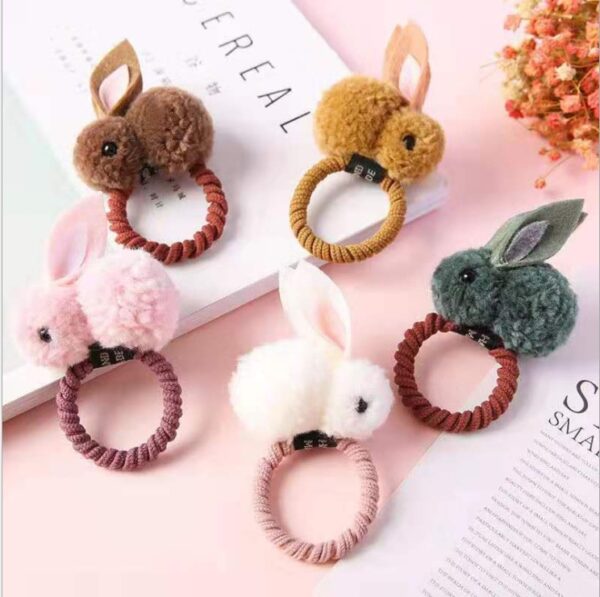 Cute Three Dimensional Bunny Rubber Band - Image 2
