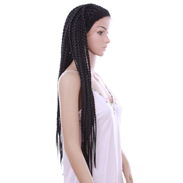 Front lace three-strand wig - Image 5