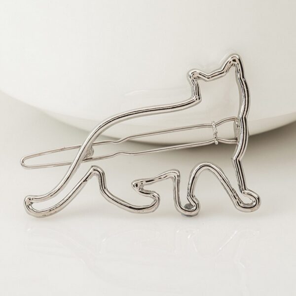 Metal hollow KT cat hairpin alloy frog clip hairpin clip hair accessories - Image 5