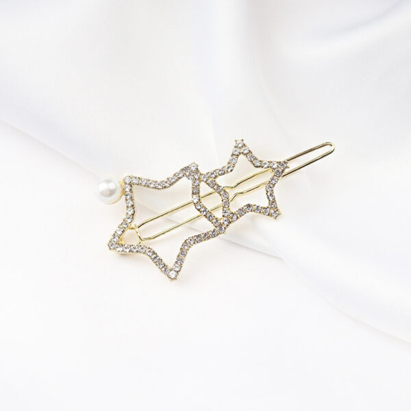 Rhinestone Hairpin Female Alloy Alphabet Star Bangs - Image 3