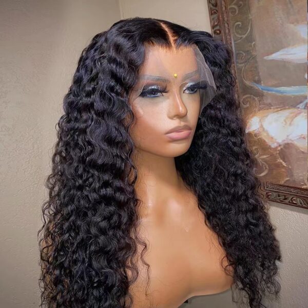 Front Lace Wig Women's Long Curly Hair Chemical Fiber Wig - Image 6