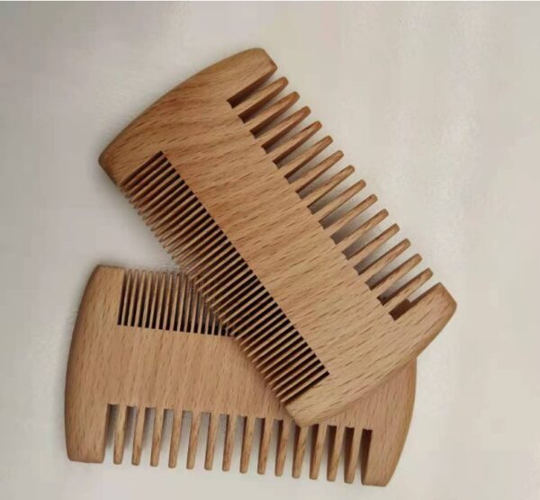 Simple Retro Double-sided Peach And Beech Comb - Image 5