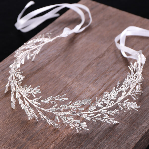 European And American Crystal Hair Band Hand-woven Bridal Headdress - Image 1