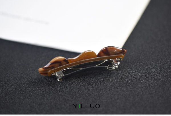 Small Size Acetate Back Head Female Spring Hairpin - Image 10