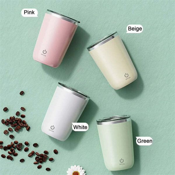 350Ml Automatic Self Stirring Mug Coffee Milk Juice Mixing Cup Electric Stainless Steel Lazy Rotating Mug Magnetic Stirring Cup Kitchen Gadgets - Image 8