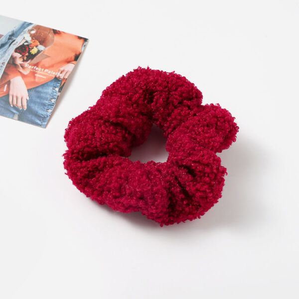 Autumn And Winter Plush Large Intestine Hair Ring Internet Celebrity Lamb Hair Ring Korean Style Simple Hair Accessories - Image 9