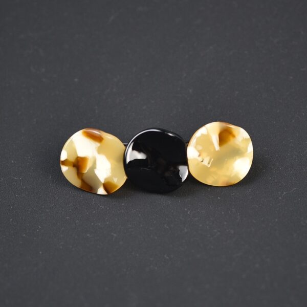 Small Size Acetate Back Head Female Spring Hairpin - Image 4