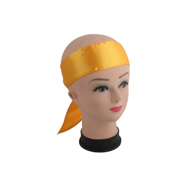 Wig, Turban, Satin Cloth, Long Scarf, Long Ribbon, Silk Hairband, Headband, Headband - Image 3