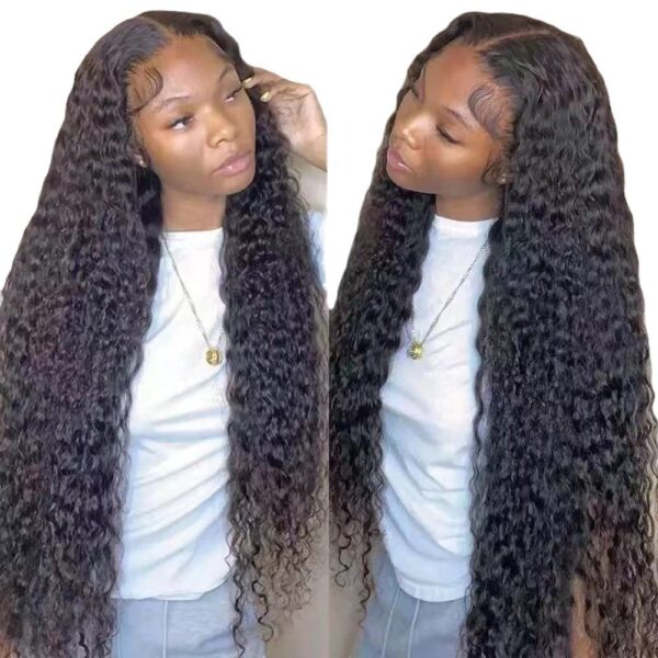 European And American Long Curly Wig Chemical Fiber Lace Wig Head Cover - Image 2