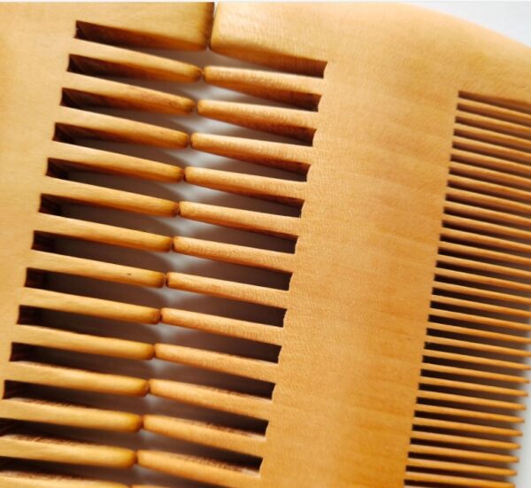 Simple Retro Double-sided Peach And Beech Comb - Image 6