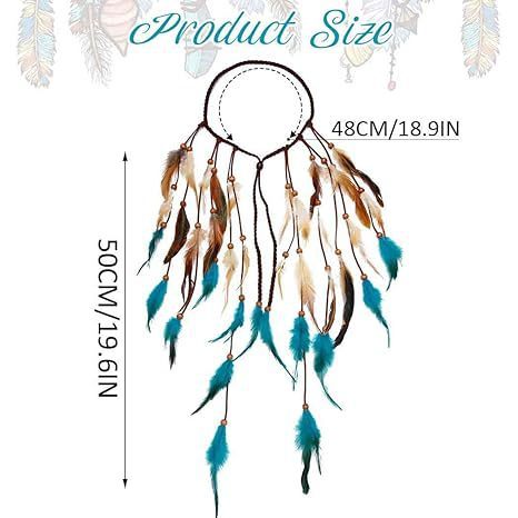 Bohemian Long Two Tone Feather Hair Band Feather Headwear - Image 4