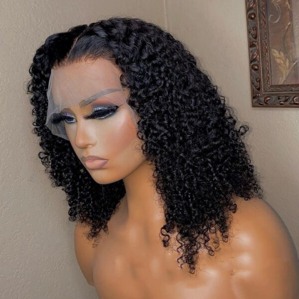 Jerry Curly 13x4 Lace Front Human Hair Wigs150 - Image 1