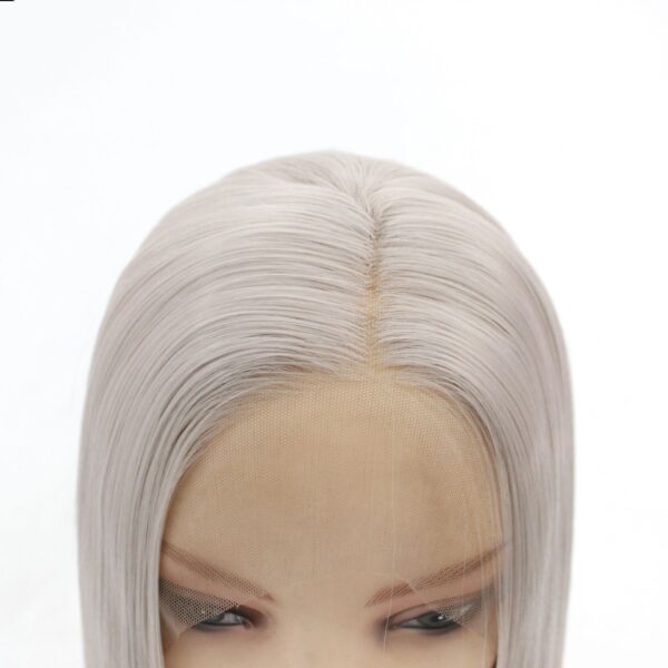 Front Lace Full Top Wig Head Cover Fashion Middle Point - Image 5