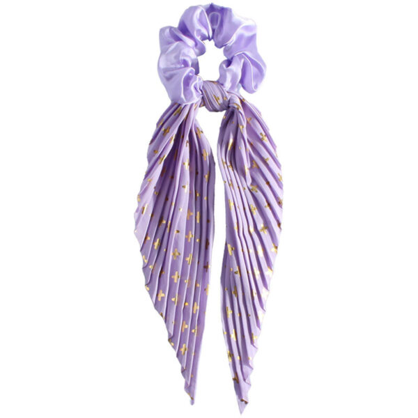 Cute Silk Ponytail Hair Loop Hair Band Hair Accessories Floral Headrope Retro Elastic Printed Hair Rope Women Girl - Image 5