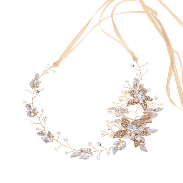 Gold And Silver Rhinestone Alloy Handmade Headdress - Image 4