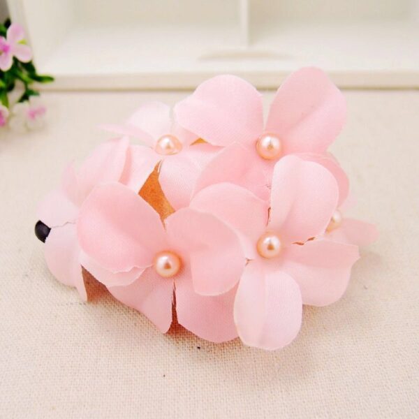 Ladies Handmade Fabric Six Flower Hair Accessories - Image 4