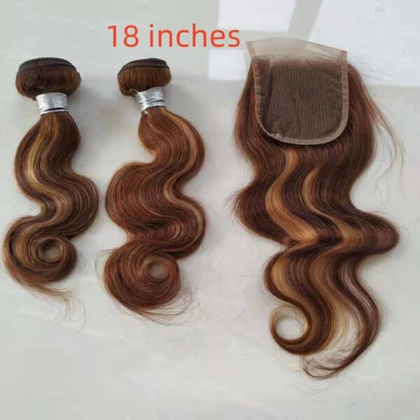 Real Hair Weave Piano Color Hair Block Body Wave Human Hair Bundle - Image 10