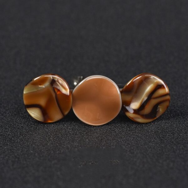 Small Size Acetate Back Head Female Spring Hairpin - Image 3