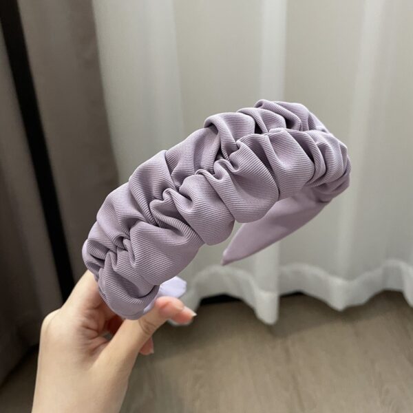Vintage Pleated Wide Edge Hair Band - Image 4