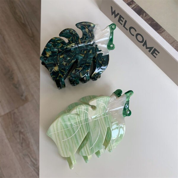 Frog Grip Color Matching Hair Claw Shark Clip Hair Accessories - Image 3