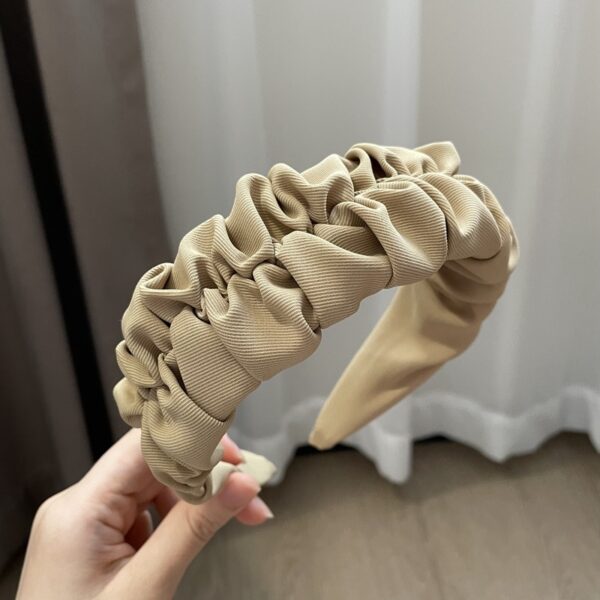 Vintage Pleated Wide Edge Hair Band - Image 8