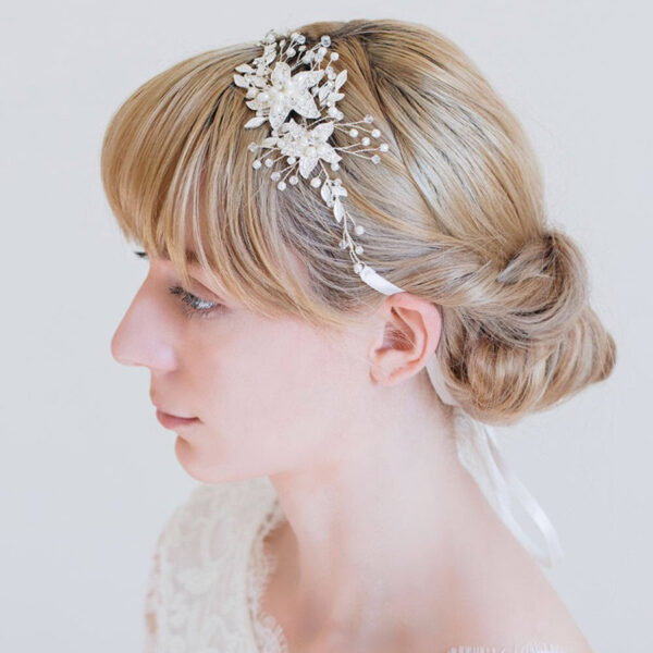 Gold And Silver Rhinestone Alloy Handmade Headdress - Image 2