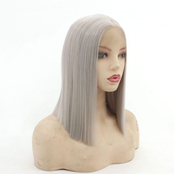 Front Lace Full Top Wig Head Cover Fashion Middle Point - Image 6