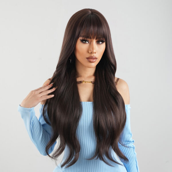Qi Bangs Simulation Woven Chemical Fiber Wig - Image 3