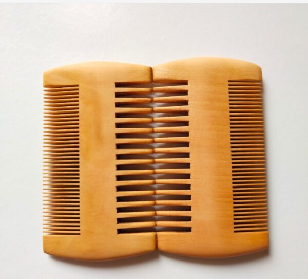 Simple Retro Double-sided Peach And Beech Comb - Image 1
