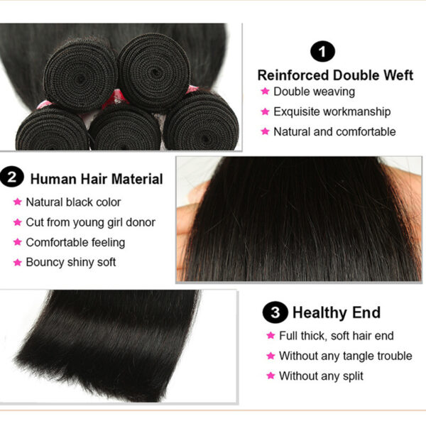 Real Human Hair Wigs Inverted And Natural Color - Image 5