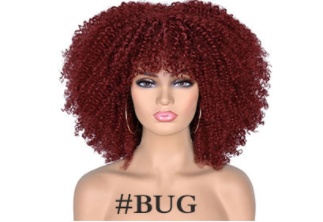 12 Inch African Black Short Curly Hair Wig - Image 5