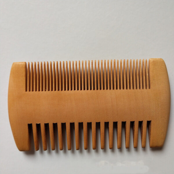 Simple Retro Double-sided Peach And Beech Comb - Image 9