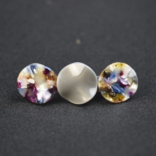Small Size Acetate Back Head Female Spring Hairpin - Image 5