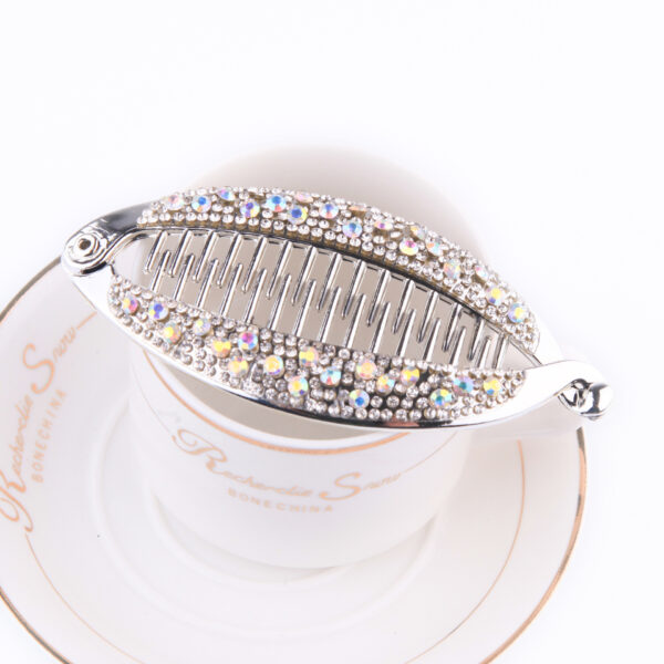 Popular Diamond Rhinestone Electroplating Fish Banana Fish-shaped Hair Clip - Image 5
