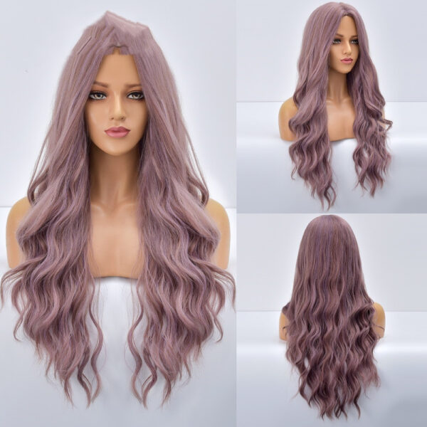 Thin Bright Color Chemical Fiber Wig - Image 1