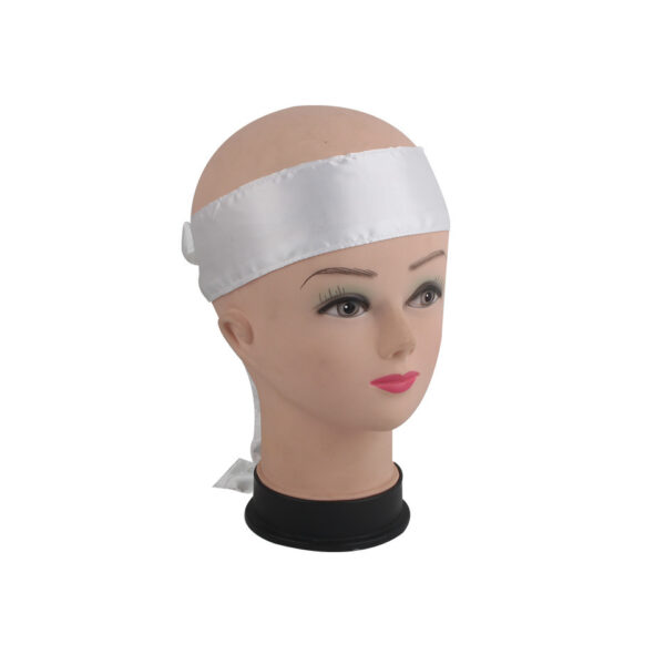 Wig, Turban, Satin Cloth, Long Scarf, Long Ribbon, Silk Hairband, Headband, Headband - Image 8
