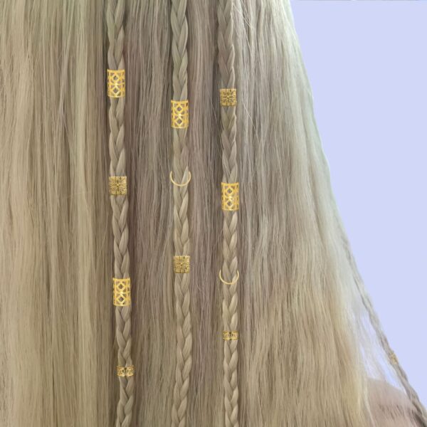 80 Metal Hair Rings DIY Dirty Braid Buckle Rings