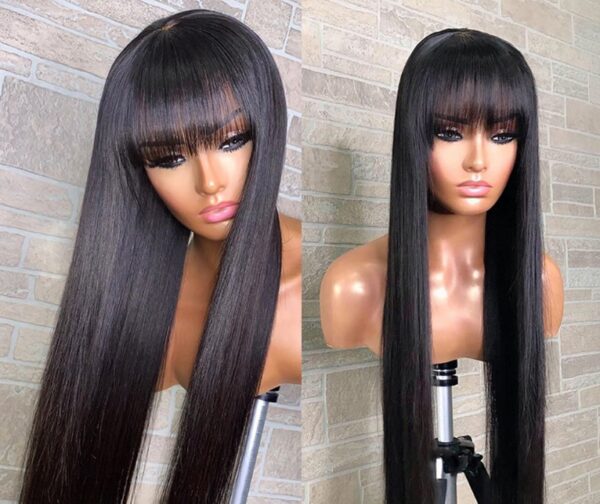 Wig Real Human Hair Straightening Mechanism Headgear - Image 2