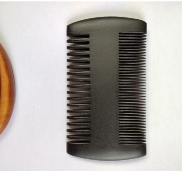 Simple Retro Double-sided Peach And Beech Comb - Image 2
