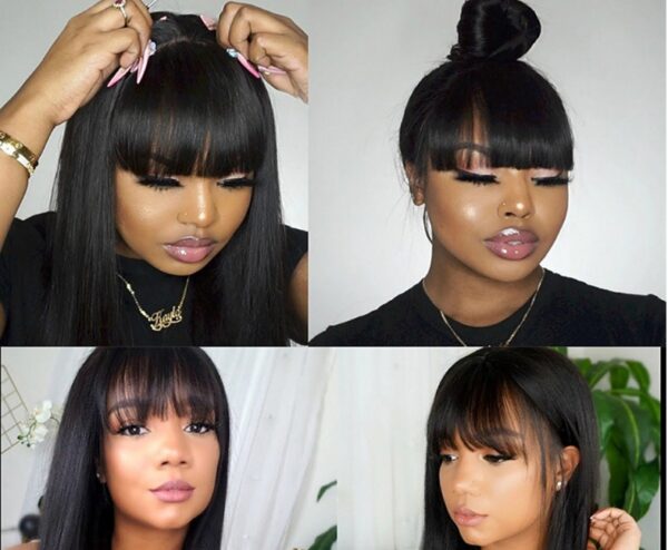 Wig Real Human Hair Straightening Mechanism Headgear - Image 4