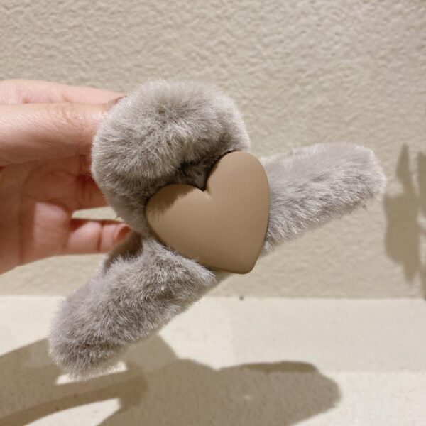 Korea Dongdaemun Love Plush Autumn Winter Grab Clip - Image 7