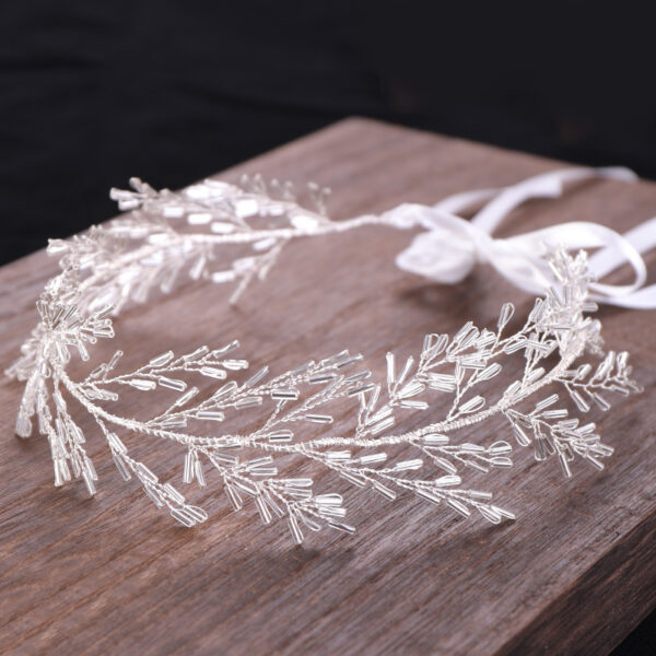 European And American Crystal Hair Band Hand-woven Bridal Headdress - Image 3