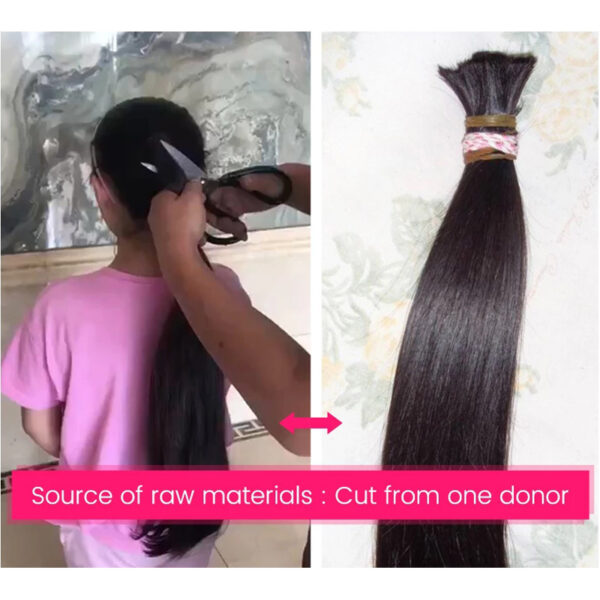Real Human Hair Wigs Inverted And Natural Color - Image 3