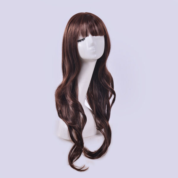 Full Head Pull-over Style Air Bangs High Temperature Silk Curls - Image 8