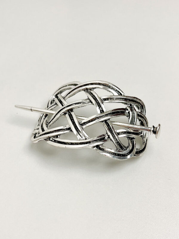 Celtic Norwegian Vintage Metal Woven Hairpin - Image 3
