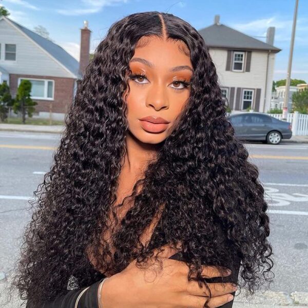 European And American Style Wig Front Lace Small Roll Medium Long Curly Hair - Image 4