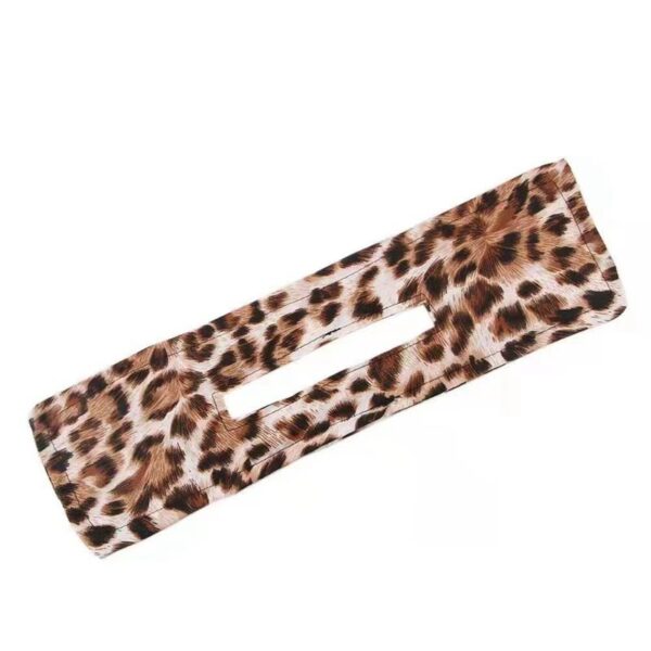 Leopard Knotted Wire Hair Curler Print Wire Headband Print Hairpin - Image 5